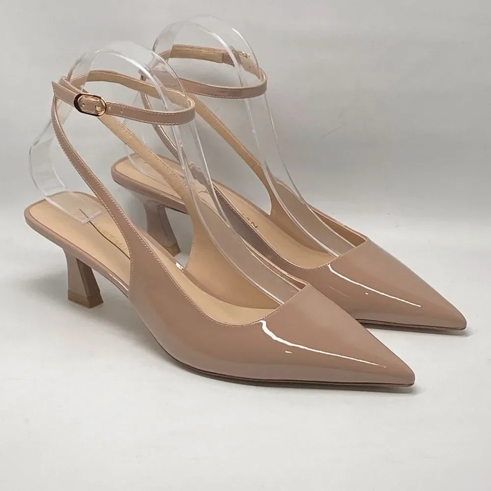 Stuart Weitzman Patent Leather Strappy Pumps size 8